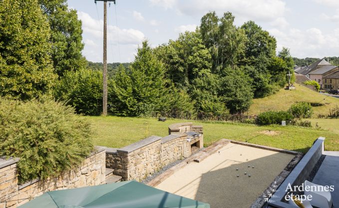Maison de vacances conviviale  Williers pour 6 personnes avec jardin, terrasse et vue magnifique en Ardenne